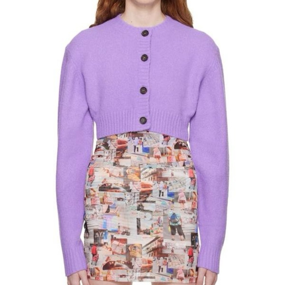 NEW PURPLE SANDY LIANG OSAKA CARDIGAN